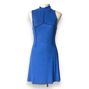 Urban Outfitters Deja Seamed Mini Dress large Blue
